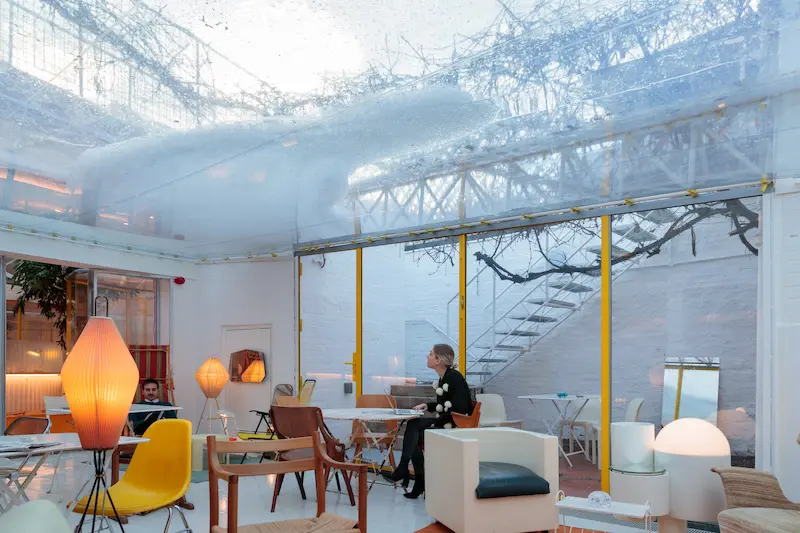 Coworking area in Second Home Holland Park