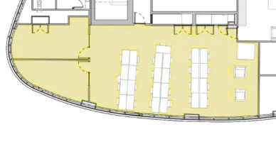 Floor plan of full time office workspace in Uncommon Liverpool Street