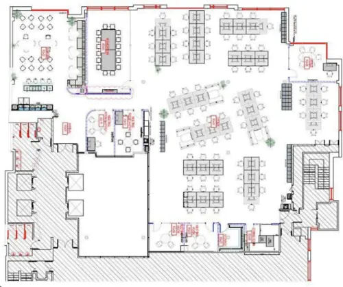 Floor plan of full time office workspace in 80 Cheapside
