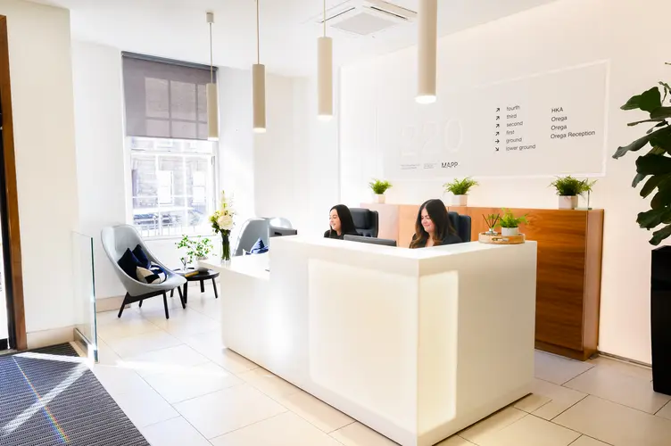 Reception in Orega Glasgow