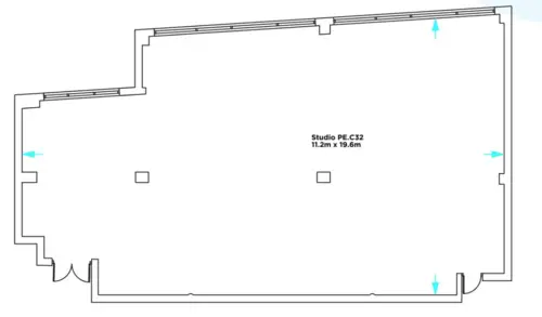 Floor plan of full time office workspace in Parkhall Business Centre