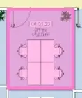 Floor plan of full time office workspace in Runway East Aldgate East