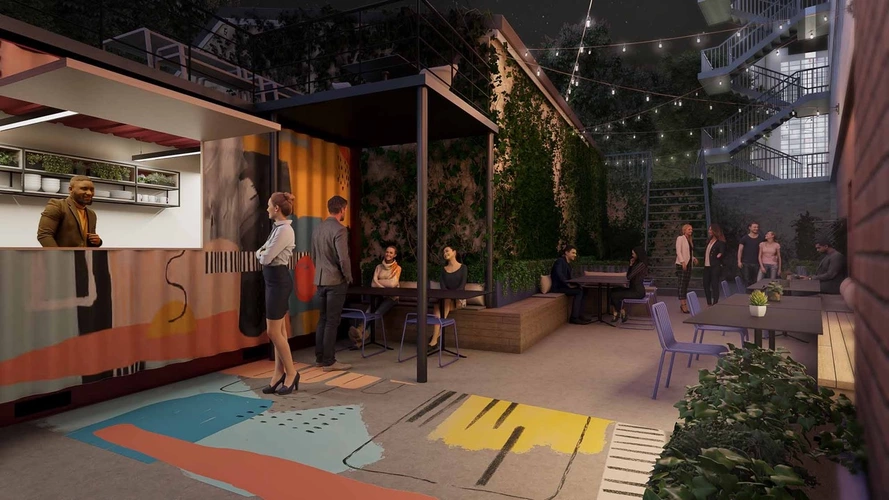 Outside area in Runway East London Bridge