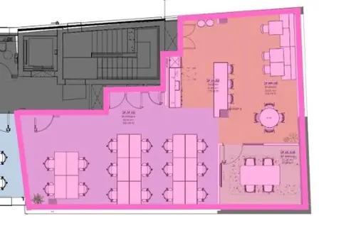 Floor plan of full time office workspace in 150 Borough High Street