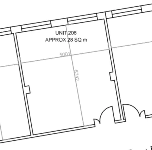 Floor plan of full time office workspace in Blackfriars Foundry