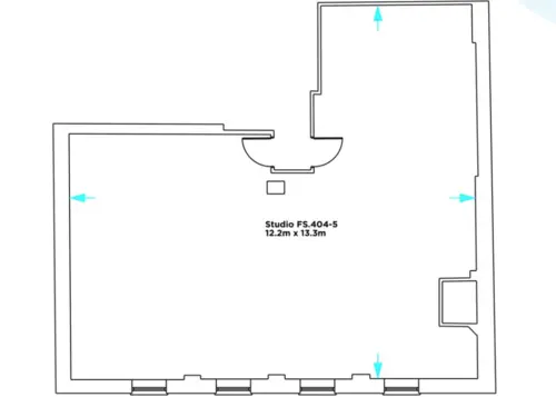 Floor plan of full time office workspace in Fleet Street Workspace 
