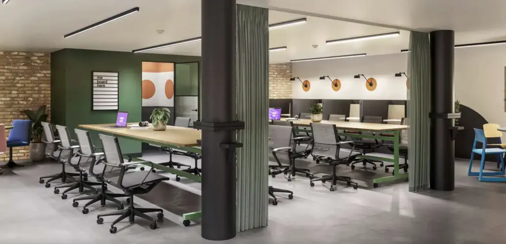 Coworking area in Work.Life Clerkenwell Green
