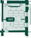 Floor plan of full time office workspace in X And Why Bloomsbury