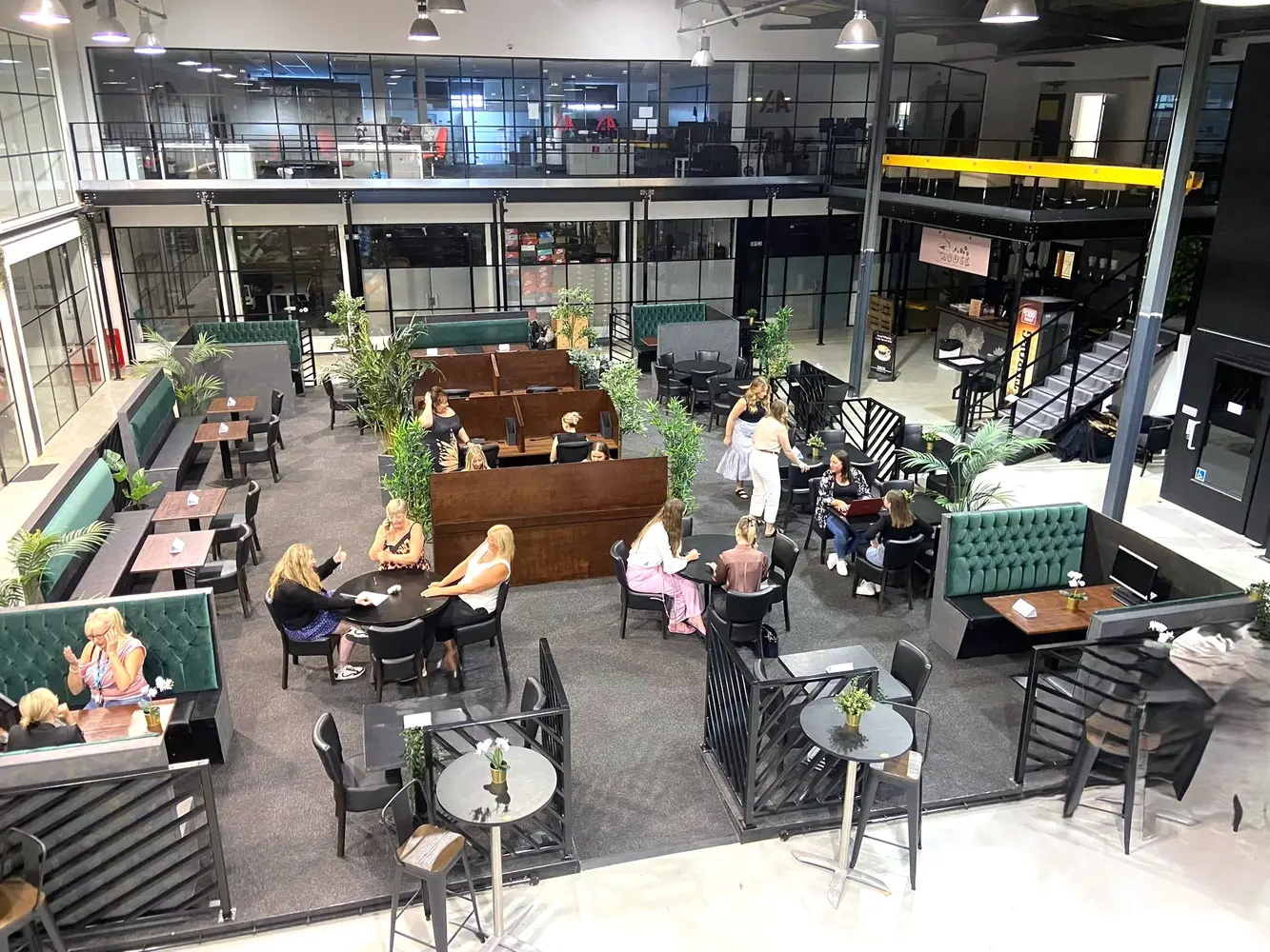 Coworking area and breakout space in International House Business Centre