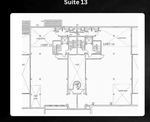 Floor plan of full time office workspace in Workplace+ Berghem Mews