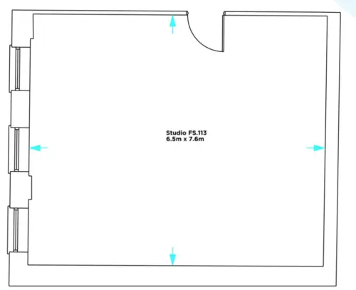 Floor plan of full time office workspace in Fleet Street Workspace 