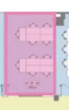 Floor plan of full time office workspace in Runway East Bath