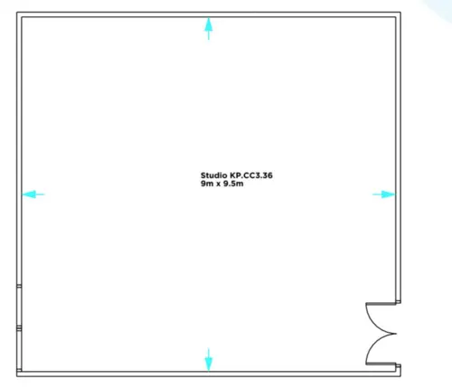 Floor plan of full time office workspace in Kennington Park