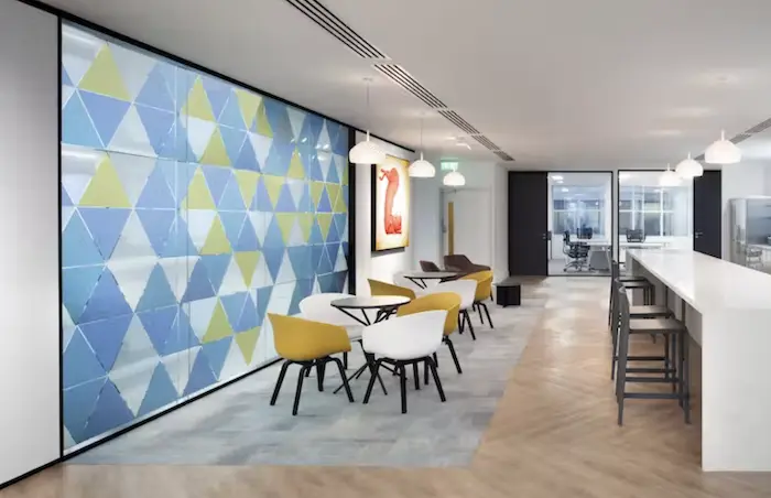 Coworking area and breakout space in Halkin Monument