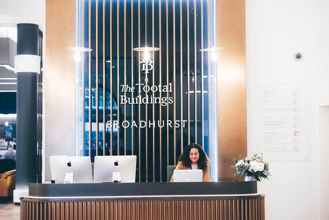 Reception in Orega - The Tootal Buildings 