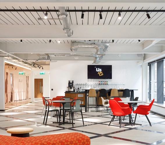 Coworking space at Us&Co Stratford