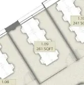Floor plan of full time office workspace in Space Made 10 St Bride Street