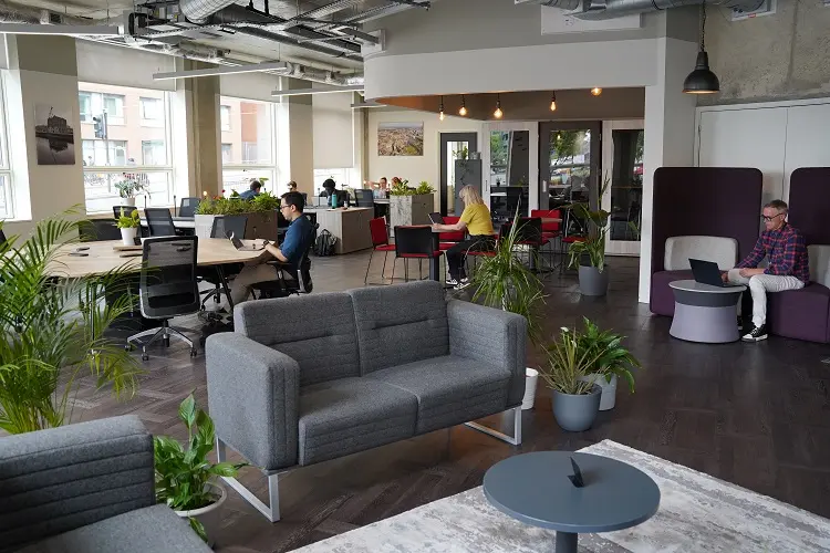 Coworking area in Divisible Space Stratford