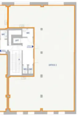 Floor plan of full time office workspace in Workplace+ 120 Camden High Street