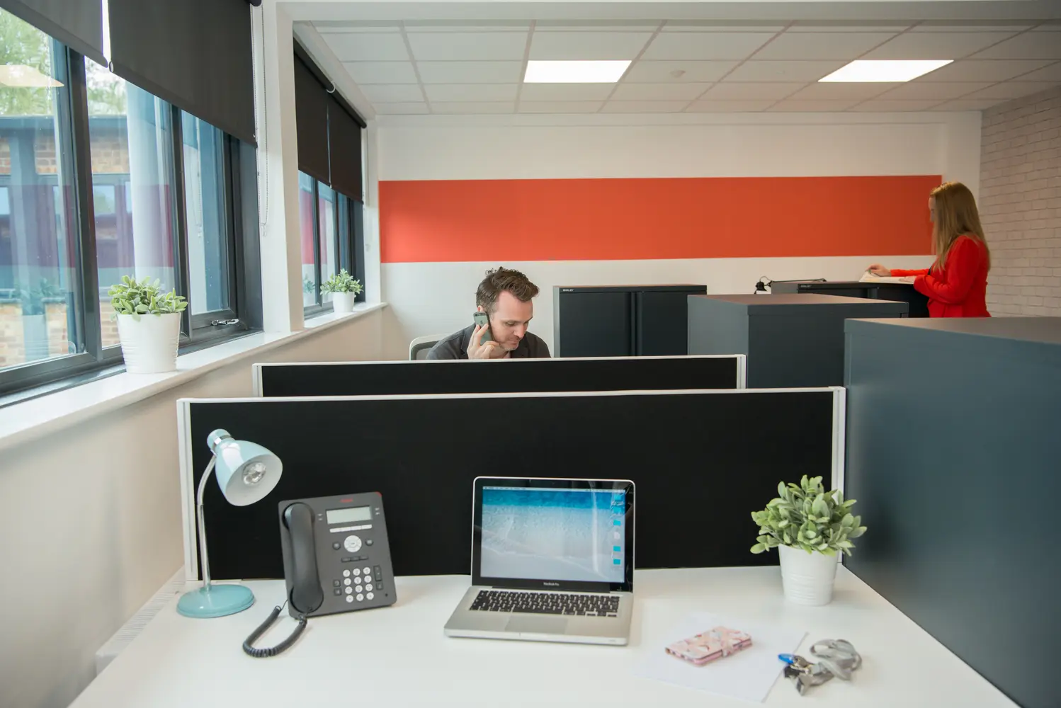 Coworking area in Boston House Business Centre
