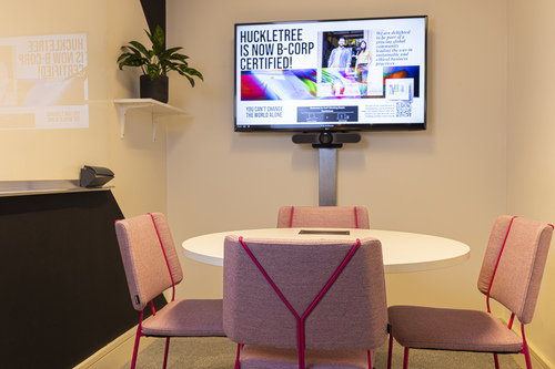 Meeting room at Huckletree Dublin