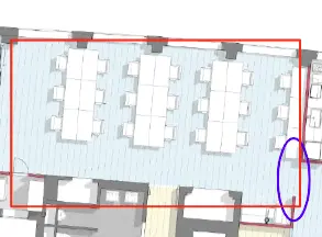 Floor plan of full time office workspace in 77 Leadenhall Street