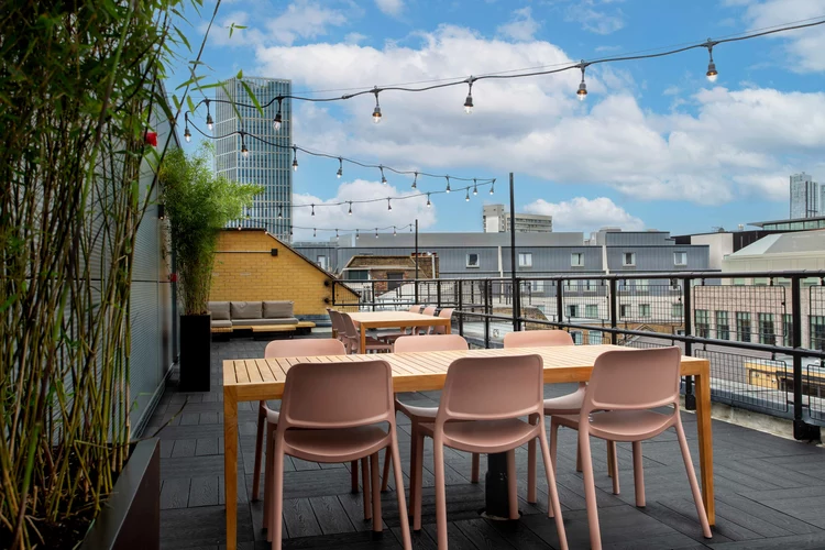 Coworking area in Techspace Worship Street