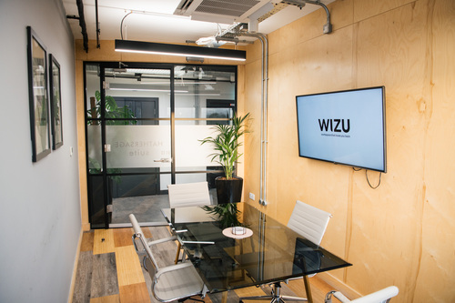 Meeting room at Wizu Workspace - 32 Eyre Street Sheffield