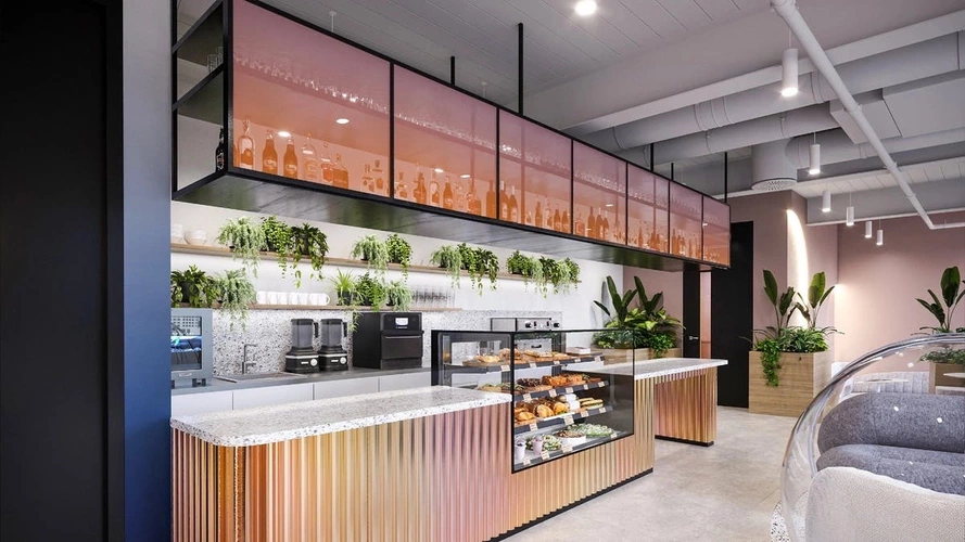 Kitchen in Huckletree Liverpool Street