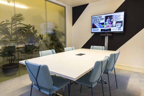 Meeting room at Huckletree Dublin