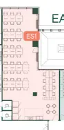 Floor plan of full time office workspace in Unity Place
