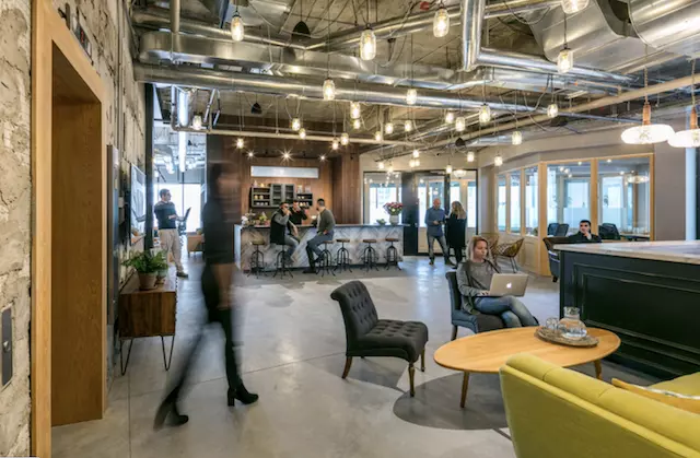 Coworking area at Ayeka in Tel Aviv