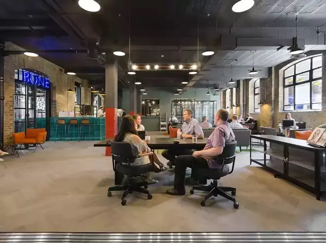 Coworking area and breakout space in China works