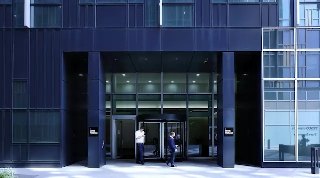 Building entrance at Landmark Greenwich