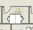 Floor plan of full time office workspace in Studio Y