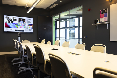 Meeting room at Huckletree Dublin