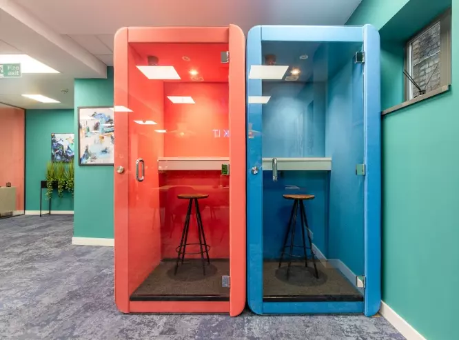 Coworking area and breakout space in Longcroft House