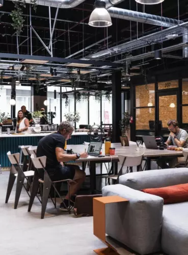 Coworking area in Foundry Eastbourne