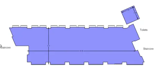 Floor plan of full time office workspace in  10   18 Vestry Street