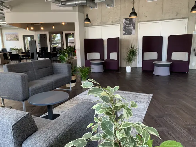 Coworking area and breakout space in Divisible Space Stratford