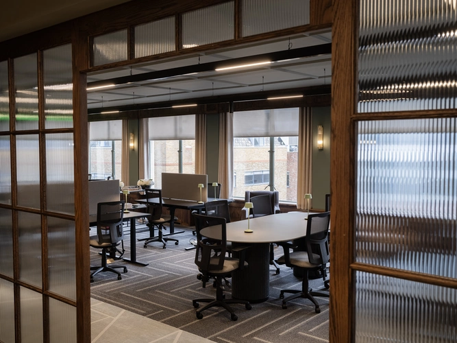 Coworking area in Eight Works