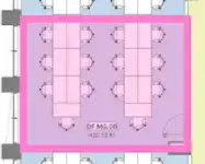 Floor plan of full time office workspace in Runway East Brighton