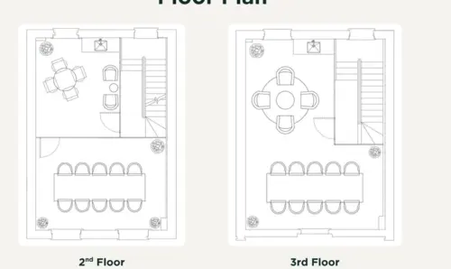 Floor plan of full time office workspace in 81 The Cut