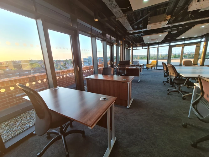 Coworking area and breakout space in Harrow Business Centre