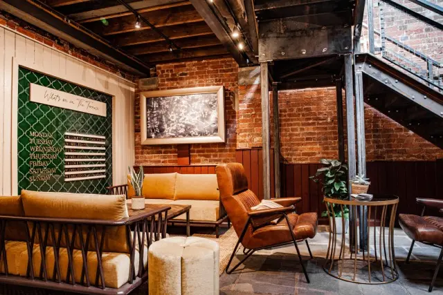 Coworking area and breakout space in The Hub on Verulam