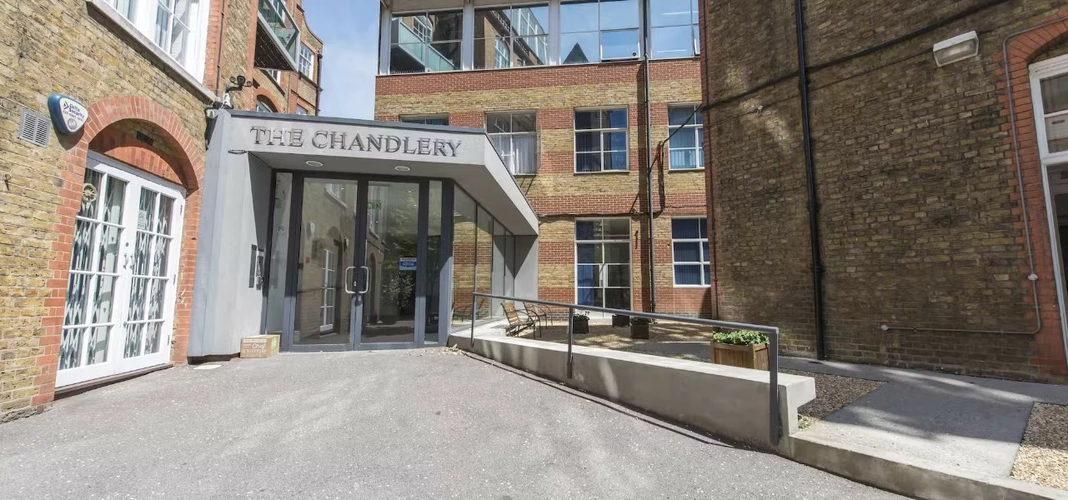 The outside of the Lentaspace The Chandlery 50 Westminster Bridge Road office space