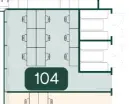 Floor plan of full time office workspace in X+Why 103 Colmore Row