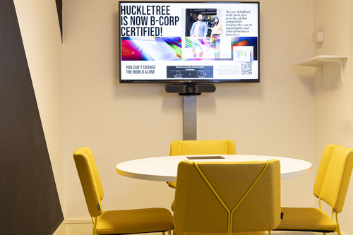 Meeting room at Huckletree Dublin