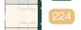 Floor plan of full time office workspace in X+Why Foundry