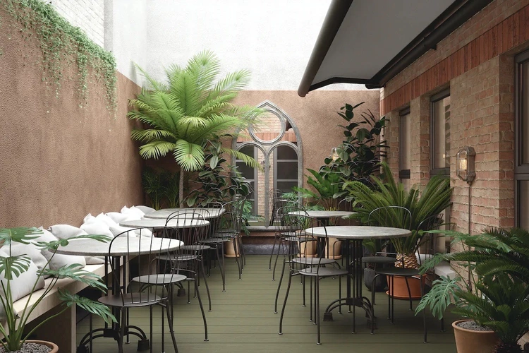 Outside area in Runway East Bloomsbury